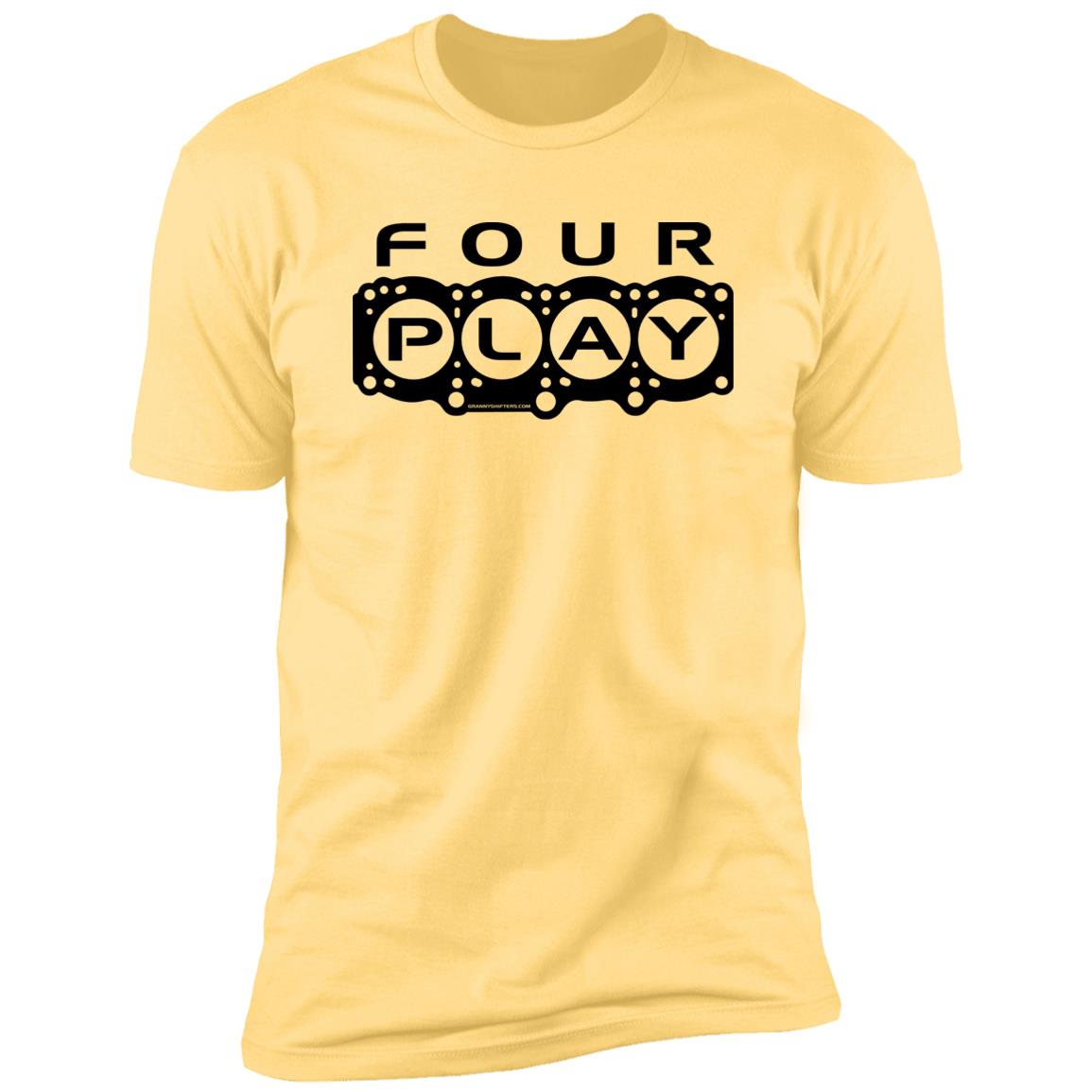 FOUR PLAY 3SGTE head gasket outline t-shirt in yellow