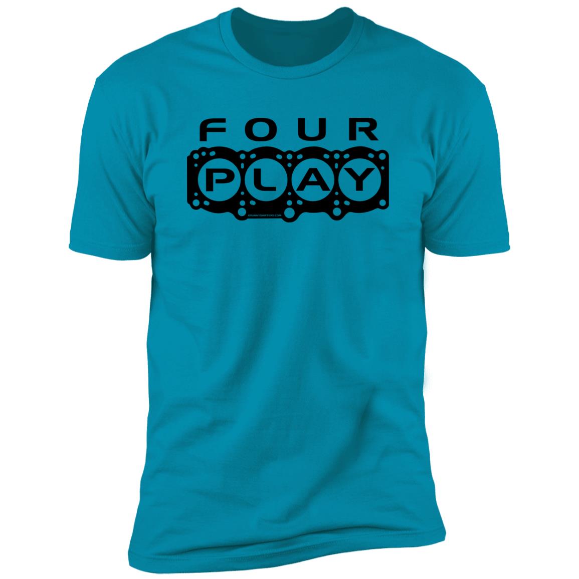 FOUR PLAY 3SGTE head gasket outline t-shirt in turquoise